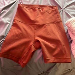 Copper, Lululemon wonder under biker shorts, size 4 worn once